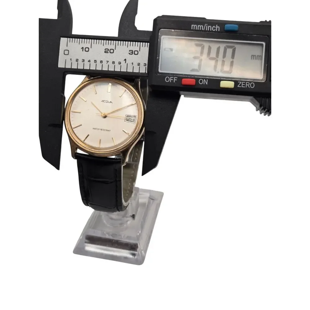 Vintage Acqua by Timex Manual Mechanical Date Watch 1989